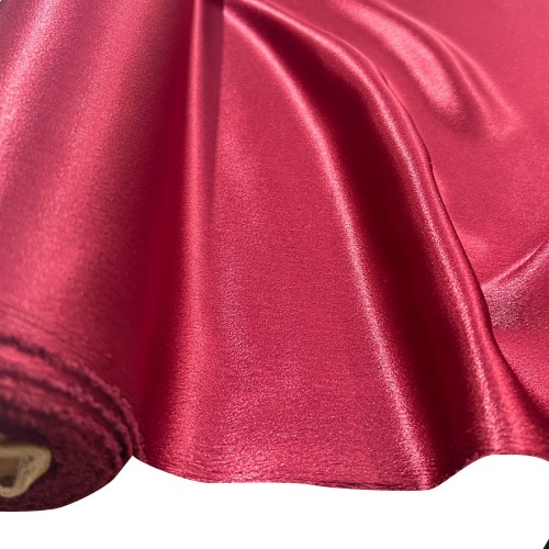 Crepe Backed Satin Dark Wine1