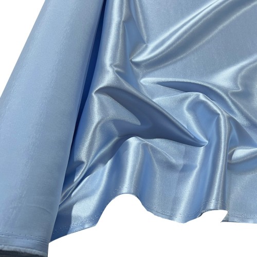 Crepe Satin Fabric Baby Blue 1