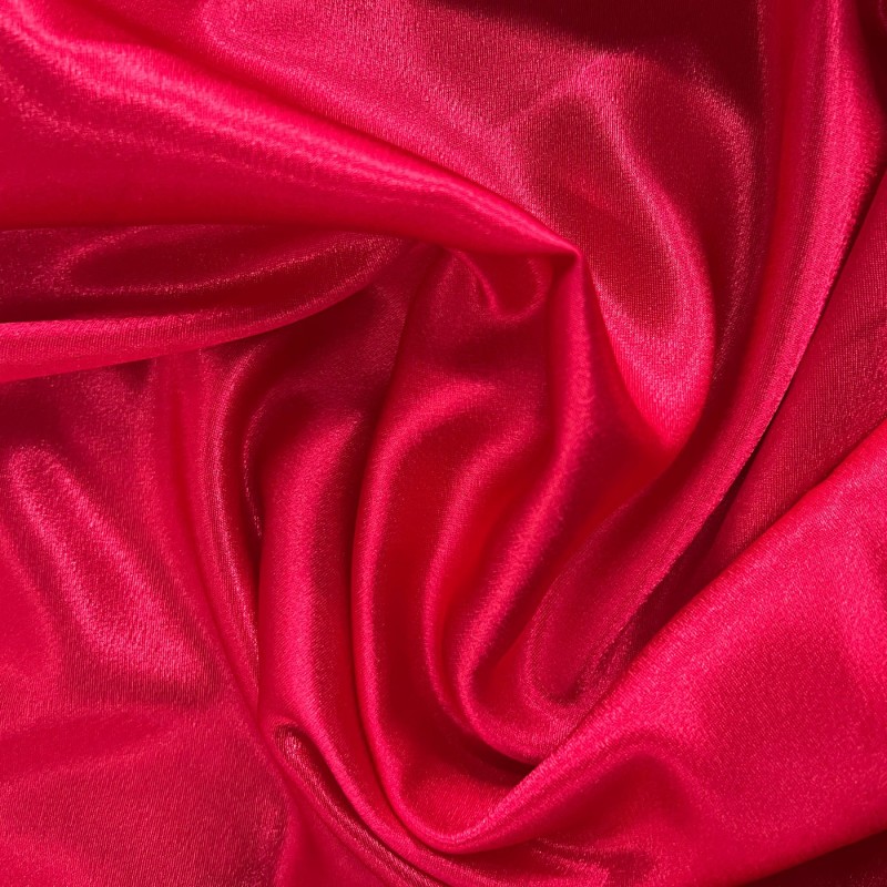 Crepe Satin Fabric Red3