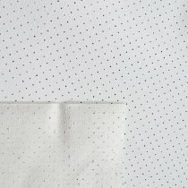 Perforated Leatherette Fabric White4