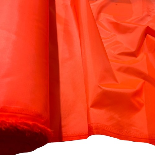 Ripstop Tear Resistant Polyester Fabric Fluorescent Orange 1