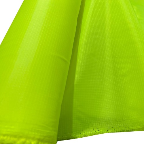 Ripstop Tear Resistant Polyester Fabric High Viz Lime