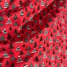 Cotton Christmas Prints Christmas Trees Red2