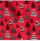 Cotton Christmas Prints Christmas Trees Red3