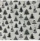 Cotton Christmas Prints Christmas Trees Grey3