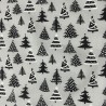 Cotton Christmas Prints Christmas Trees Grey3