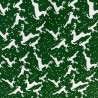 Cotton Christmas Prints Christmas Leaping Deer Green 3