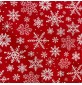 Cotton Christmas PrintsRed Snowflakes3