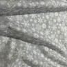 Cotton Christmas Prints Grey Snowflakes  2