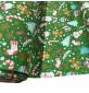 Cotton Christmas Prints Canes and Christmas Tree Green1