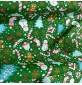 Cotton Christmas Prints Canes and Christmas Tree Green2
