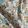 Cotton Christmas Prints Canes and Christmas Trees Grey 2