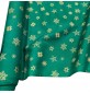 Cotton Christmas Prints Stars and Flakes Green1