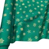 Cotton Christmas Prints Stars and Flakes Green1