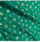 Cotton Christmas Prints Stars and Flakes Green2