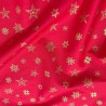 Cotton Christmas Prints Stars and Flakes Red2