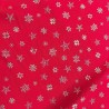 Cotton Christmas Prints Stars and Flakes Red4