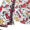 Cotton Christmas Prints Stockings and Canes 1