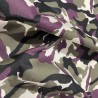 Cotton Drill Camouflage Prints Plum2