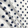 Polycotton Drill Polka Dots Navy2