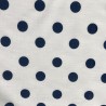 Polycotton Drill Polka Dots Navy3