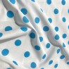 Polycotton Drill Polka Dots Light Blue2