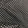 Polycotton Fabric Polka Dots Black 2