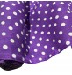 Polycotton Fabric Polka Dots Purple 1