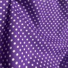 Polycotton Fabric Polka Dots Purple 2