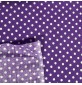 Polycotton Fabric Polka Dots Purple 3