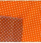 Polycotton Fabric Polka Dots Orange3