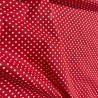 Polycotton Fabric Polka Dots Red2