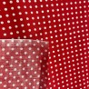 Polycotton Fabric Polka Dots Red3