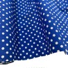 Polycotton Fabric Polka Dots Royal1