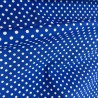 Polycotton Fabric Polka Dots Royal2