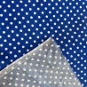 Polycotton Fabric Polka Dots Royal3