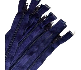  Pack Of 5 Purple Nylon Zips (Open end) 