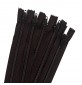 Chocolate Nylon Zips Pack Of 5 (closed end) 1 