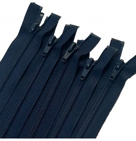 Chocolate Nylon Zips Pack Of 5 (closed end) Navy 1