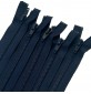 Chocolate Nylon Zips Pack Of 5 (closed end) Navy 1