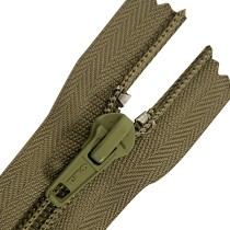 Pack of 5 Brown YKK Branded Metal Zips 2