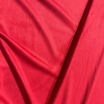 Stretch Suede Fabric Red2