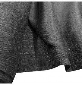 Fire Retardant Hessian Fabric 170cm Charcoal