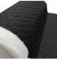 Quilted Fabric Polycotton Double Diamond Black1