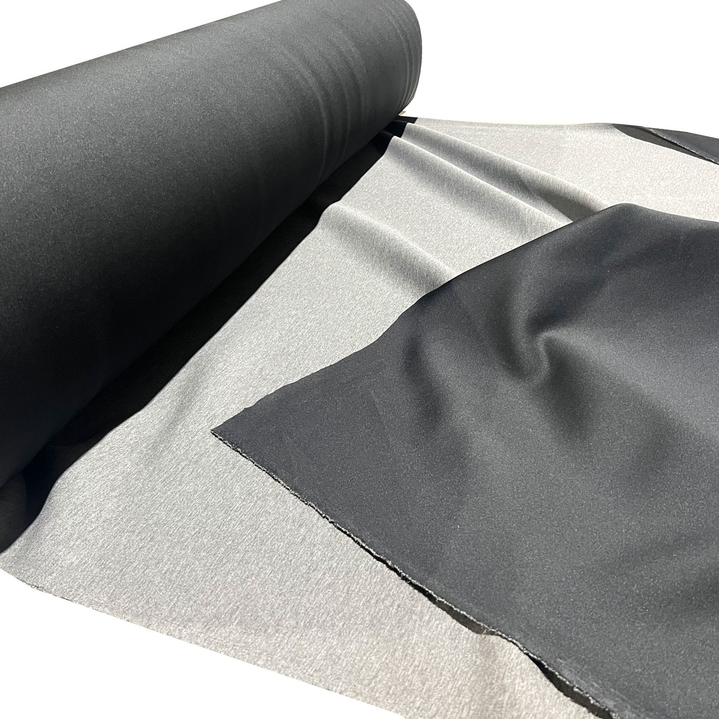 2mm Scuba Fabric Grey/Black EU Fabrics