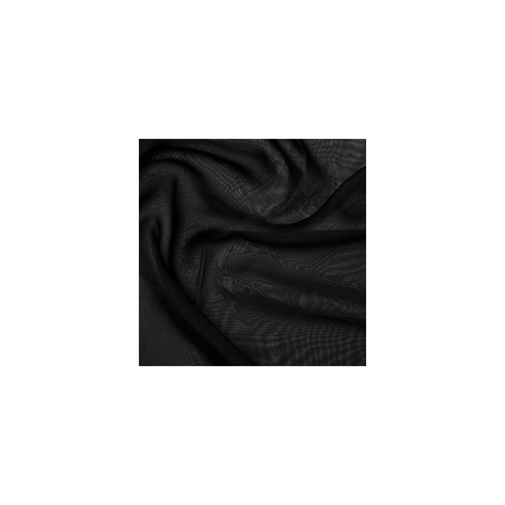 Crepe Chiffon Fabric Black