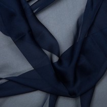 Crepe Chiffon Fabric Navy