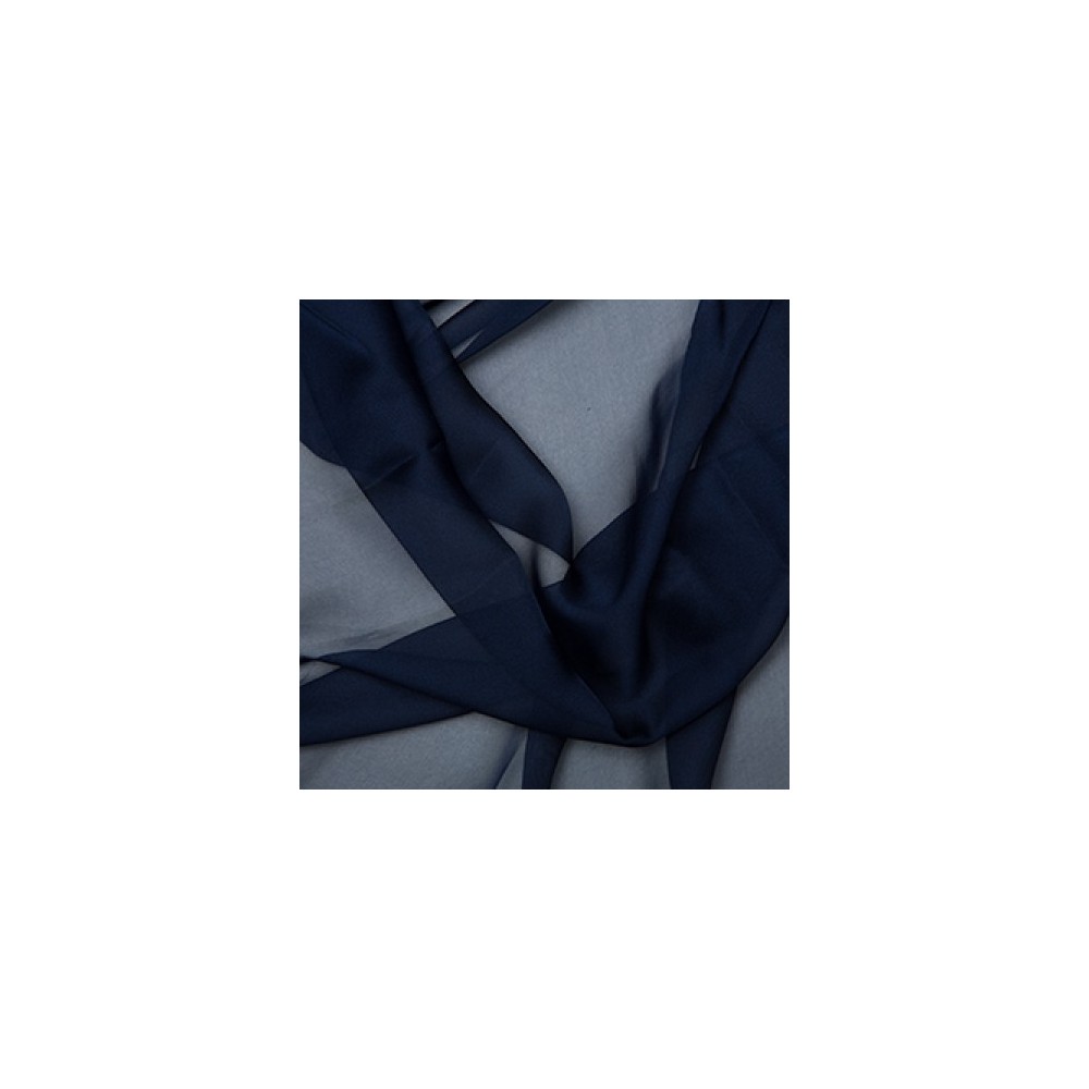 Crepe Chiffon Fabric Navy