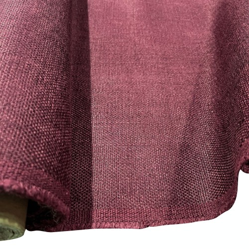 Clearance Upholstery Small Weave 3 Metre Roll Burgundy 1