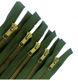 Pack Of 5 Olive Green Brass Look 2